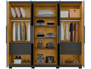 Araplac Braga - Guarda-roupa de Casal com Espelho - 6 Portas 4 Gavetas
