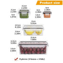 Recipientes de alimentos com tampas de travamento
