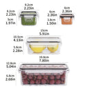 Recipientes de alimentos com tampas de travamento