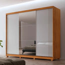 Moderna Mobãlia - Guarda-roupa de Casal com Espelho - 3 Portas 6 Cabideiros